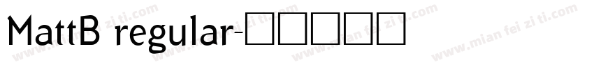 MattB regular字体转换
